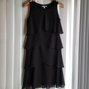 Signature Tessa Black Ruffle Dress